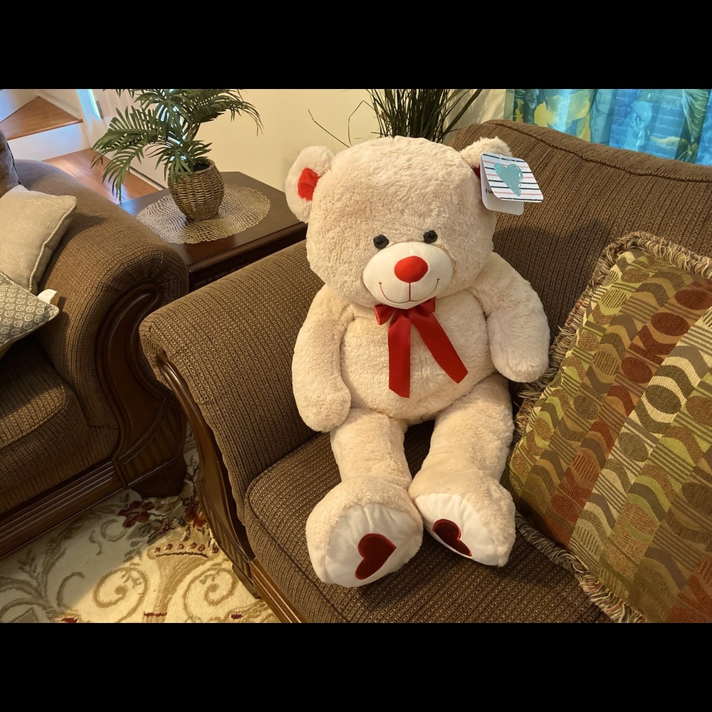Kellytoy Plush 36" Giant Tan Teddy Bear